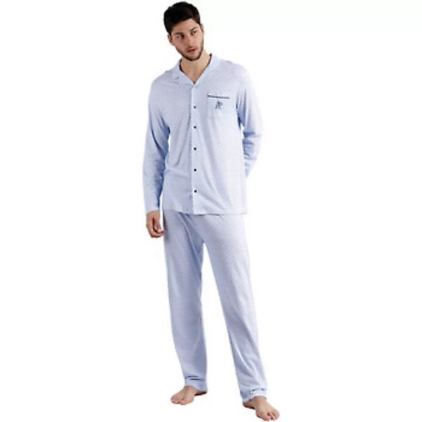 Admas  Pyjamas/ Nachthemden Pyjama Hausanzug Hose und Hemd Stripes And Dots günstig online kaufen