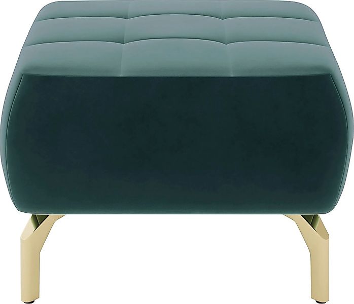 sit&more Polsterhocker "Orient 1", goldfarbene Metallfüße günstig online kaufen