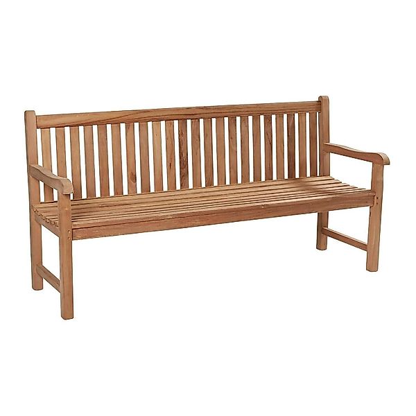 Outdoor Gartenbank KAMPEN, 3-Sitzer, Braun, Teakholz günstig online kaufen