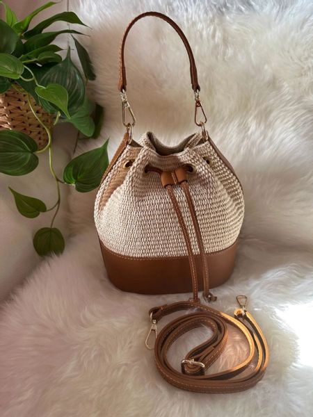 Goodman Design Handtasche Beuteltasche aus Raffia günstig online kaufen