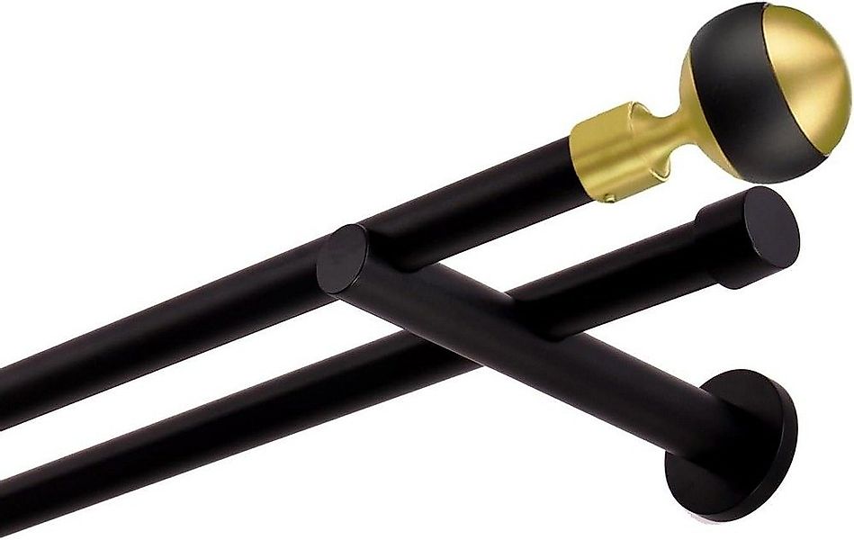 MDEKOR Gardinenstange, 2-läufig, kürzbar, Wandmontage, Gardinenstange Vorha günstig online kaufen