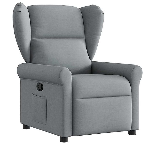 vidaXL Sessel Relaxsessel Hellgrau Stoff (1-St) günstig online kaufen