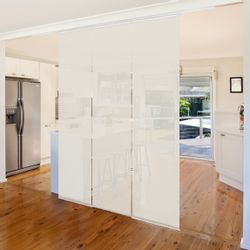 Bilderdepot24 Schiebegardine modern Flächenvorhang blickdicht Meersand günstig online kaufen