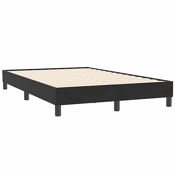 vidaXL Bettgestell Ohne Matratze Schwarz 120x210 cm Samt 4101351 günstig online kaufen