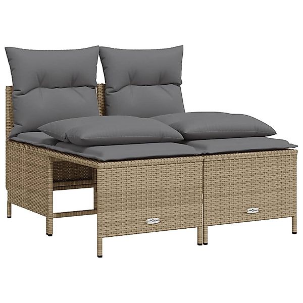 vidaXL Gartenlounge-Set 4-tlg. Garten-Sofagarnitur mit Kissen günstig online kaufen