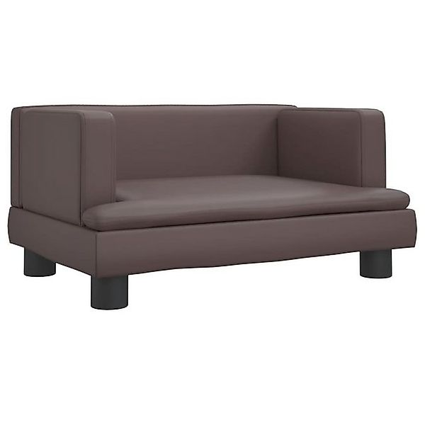 vidaXL Kindersofa Kindersofa Braun 60x40x30 cm Kunstleder Kindercouch Kinde günstig online kaufen