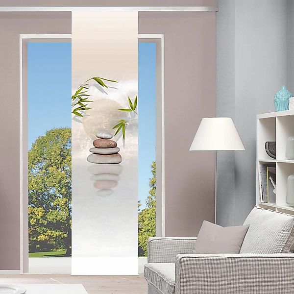 HOME WOHNIDEEN Schiebegardine "BENESSA" Klettband 1 Stk. tlg. HxB: 245x60 günstig online kaufen