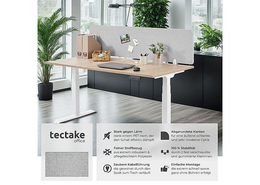 tectake Raumteiler Schreibtisch Trennwand, in 2 Größen günstig online kaufen