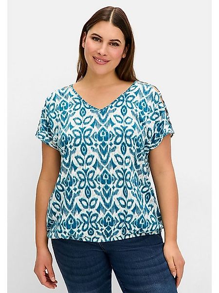 Sheego T-Shirt Große Größen mit Gummizugbund günstig online kaufen