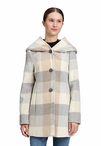 Amber & June Kurzjacke "Amber & June Damen Kurzmantel mit Kapuze", mit Kapu günstig online kaufen