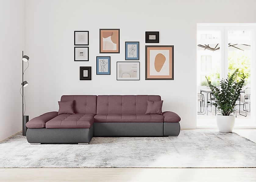 DOMO collection Ecksofa "Moric, L-Form, XXL-Sofa - Breite 300cm, viel Platz günstig online kaufen