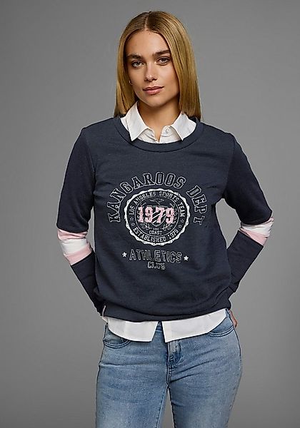 KangaROOS Sweatshirt, Langarm, figurumschmeichelnde Passform, bedruckte Opt günstig online kaufen