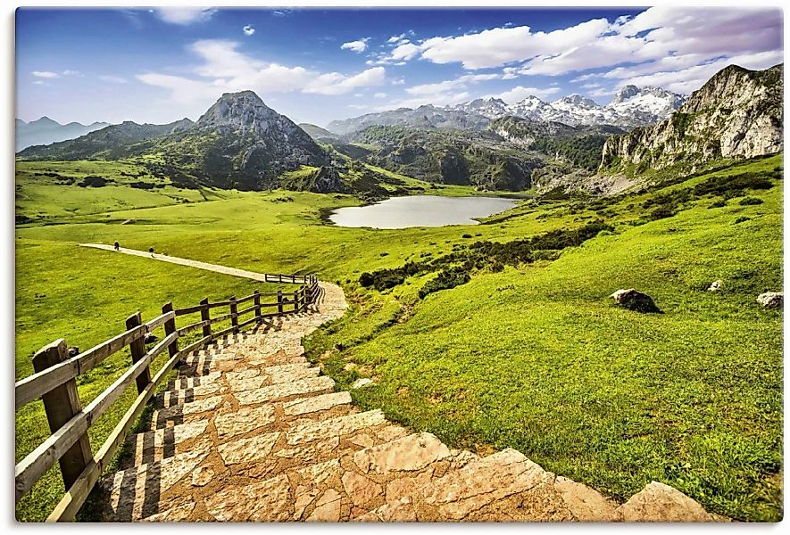 Artland Leinwandbild "Berglandschaft in Asturien", Berge & Alpenbilder, (1 günstig online kaufen