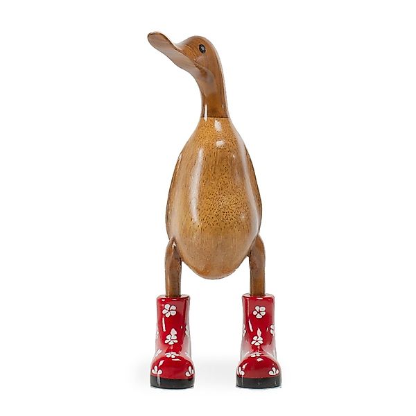 Rikmani Dekofigur Holzfigur Ente, Handgefertigte Dekoration günstig online kaufen