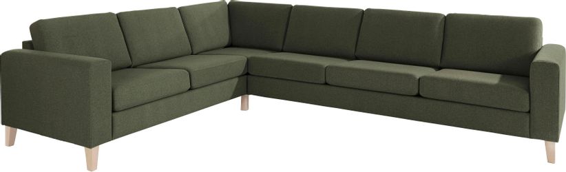 ATLANTIC home collection Ecksofa "Terra L-Form" mit Wellenunterfederung, la günstig online kaufen