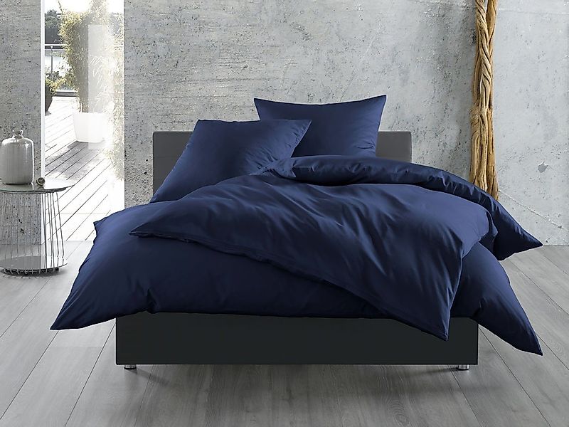 BETTWAESCHE-MIT-STIL Bettwäsche Mako Satin Bettwäsche uni günstig online kaufen