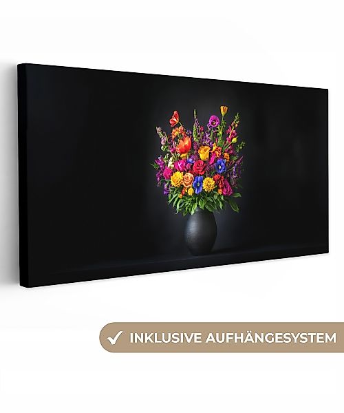OneMillionCanvasses® Leinwandbild Panorama Leuchtend bunt - günstig online kaufen
