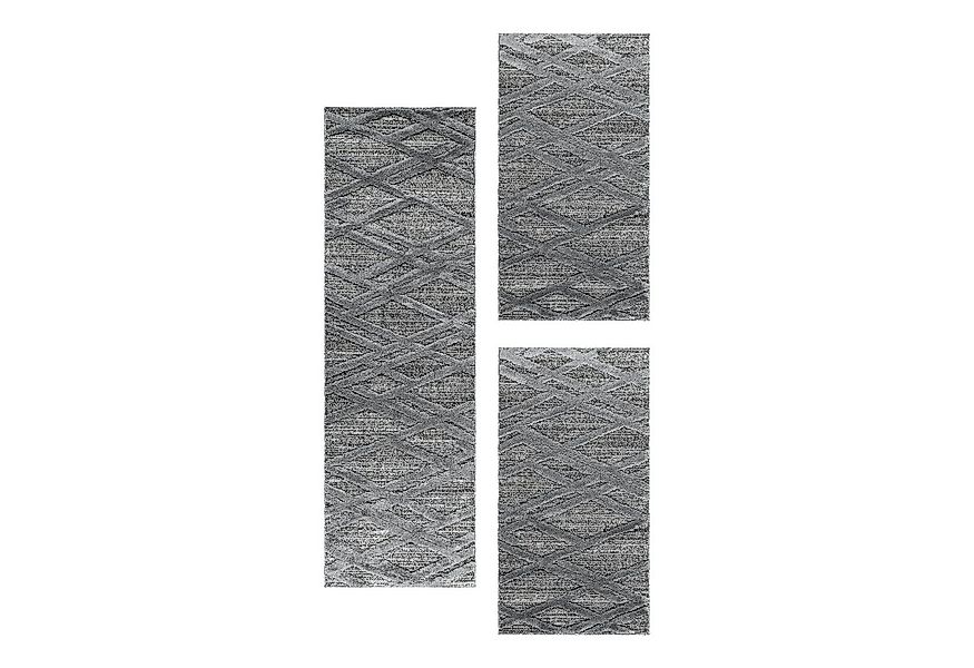 Carpettex Hochflor-Bettumrandung Boho-Design, Höhe 20 mm, (Bett-Set, 3-tlg. günstig online kaufen