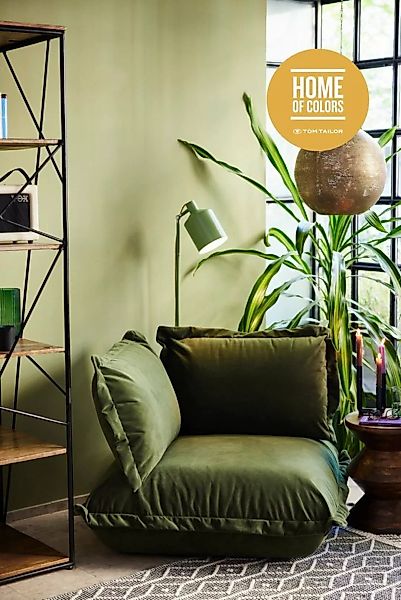 TOM TAILOR HOME Sofa-Eckelement CUSHION Eckelement in Samtstoff TSV 23 oliv günstig online kaufen