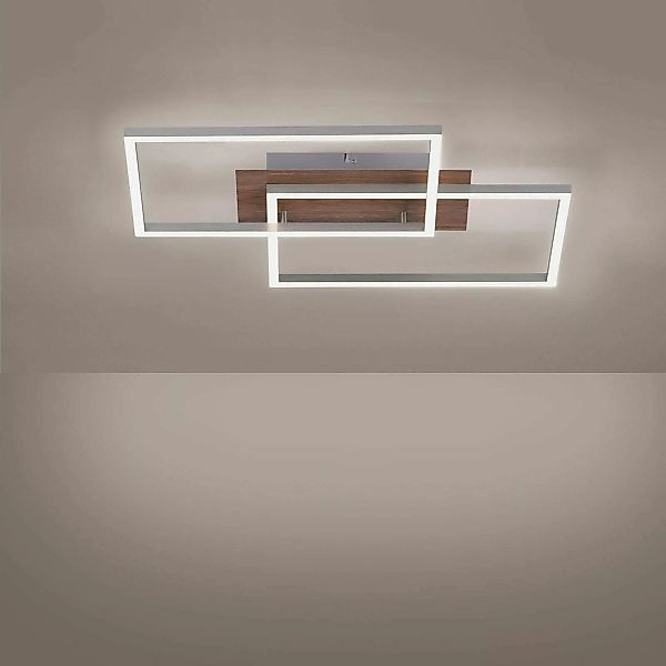 Just Light Deckenleuchte PN14018-78  Iven stahlfarbig natur Aluminium Stahl günstig online kaufen