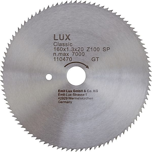 LUX-TOOLS CV-Kreissägeblatt 160 mm x 20 mm 64 Z günstig online kaufen