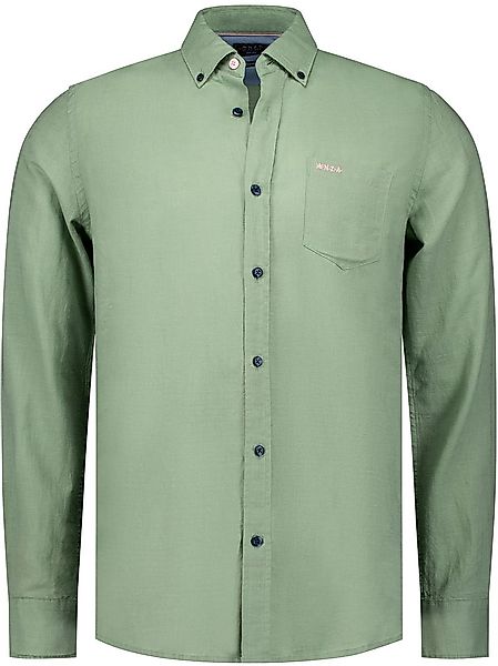 NZA Shirt Clayton Leinen Blend Classic Army - Größe M günstig online kaufen