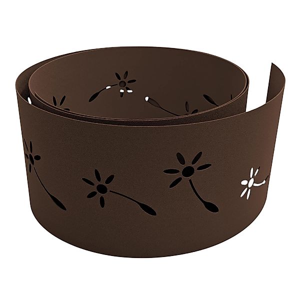 zaunzu Sichtschutz Premium Dekor Pusteblume Lasermuster Braun 2,55m günstig online kaufen