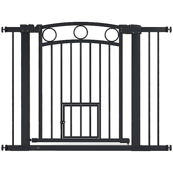 PawHut Türschutzgitter für Hunde, 76-104 x 77 cm Treppengitter ohne Bohren, günstig online kaufen