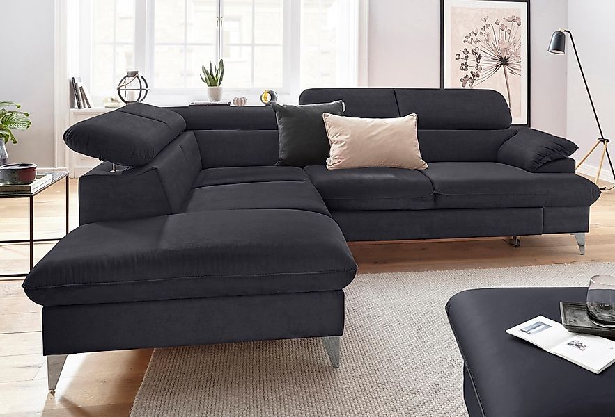 COTTA Polstergarnitur "Caluso L-Form", Set bestehend aus: Ecksofa mit Kopft günstig online kaufen