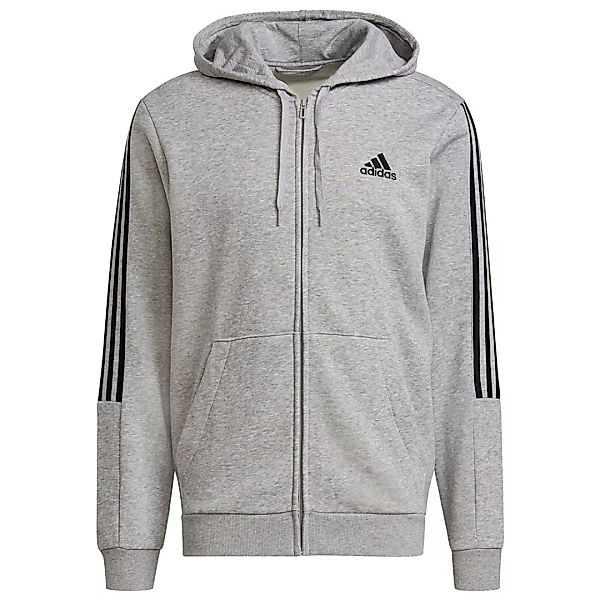 Adidas Essentials Fleece Cut 3 Stripes XS Medium Grey Heather / Black günstig online kaufen
