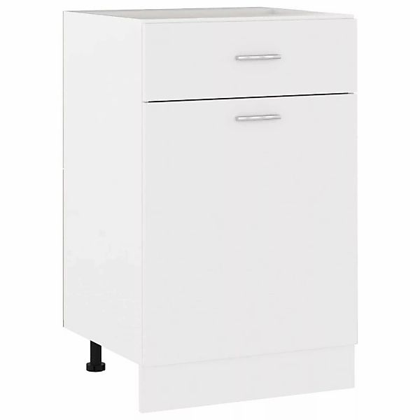 Schubunterschrank Weiß 50x46x81,5 Cm Spanplatte günstig online kaufen
