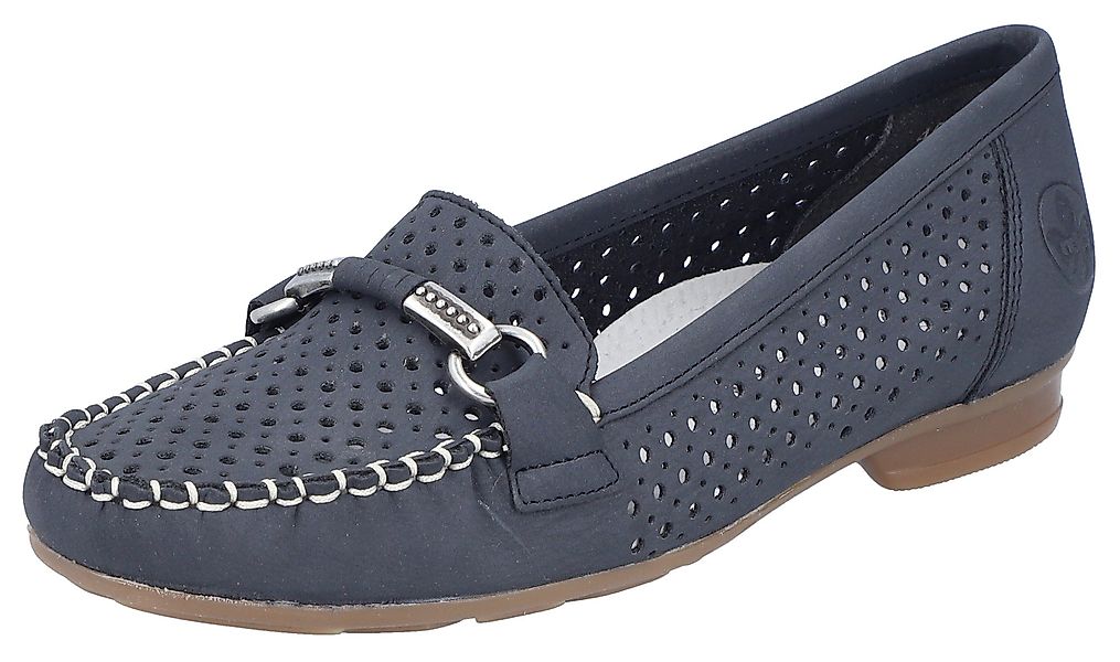 Rieker Mokassin Slipper, Sommerschuh mit toller günstig online kaufen