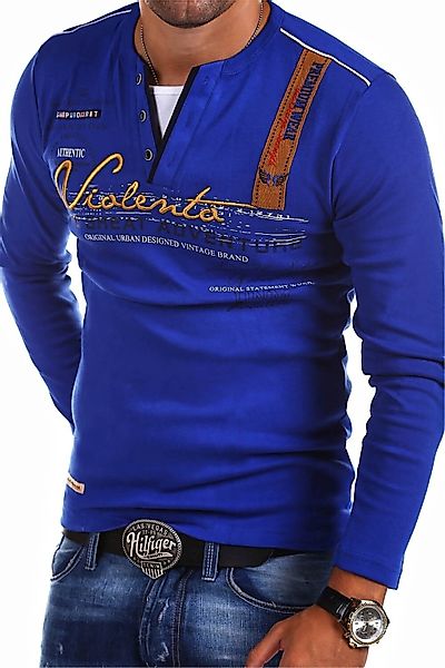behype Langarmshirt "ADVENTURE" mit modischer Stickerei günstig online kaufen