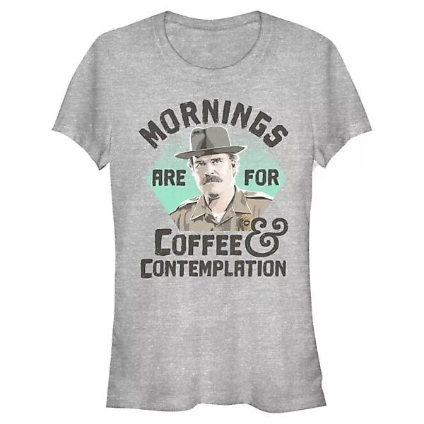 Netflix - Stranger Things - Hopper Coffee Morning - Frauen T-Shirt günstig online kaufen