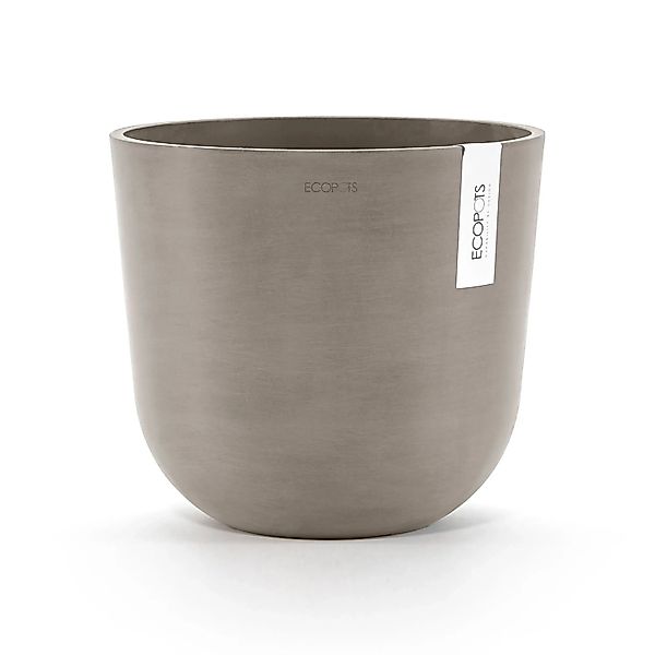 Ecopots Pflanztopf Oslo Braungrau 25 cm x 21,8 cm günstig online kaufen