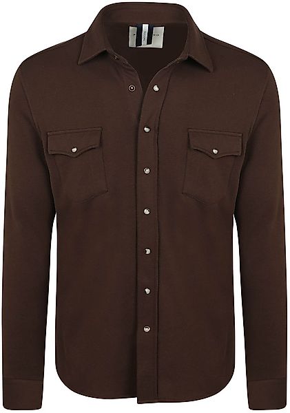 Profuomo Overshirt Western Dunkelbraun - Größe M günstig online kaufen