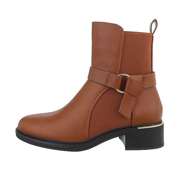 Ital-Design Damen Freizeit Stiefelette Blockabsatz Klassische Stiefeletten günstig online kaufen