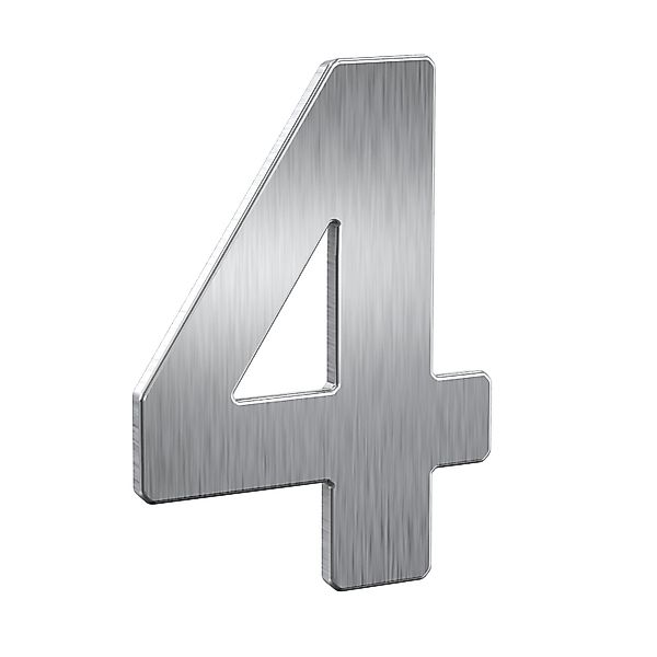 BASI Hausnummer, (Packung), aus Edelstahl, Wetterfest, Zahlen 0-9, Buchstab günstig online kaufen