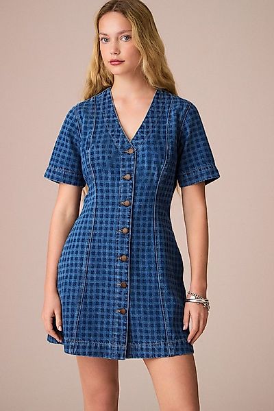 Next Jeanskleid Jeanskleid mit V-Ausschnitt (1-tlg) günstig online kaufen