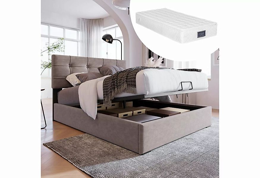 OKWISH Polsterbett Jugendbett (90x200cm ( Inklusive Matratze), Bett mit Lat günstig online kaufen