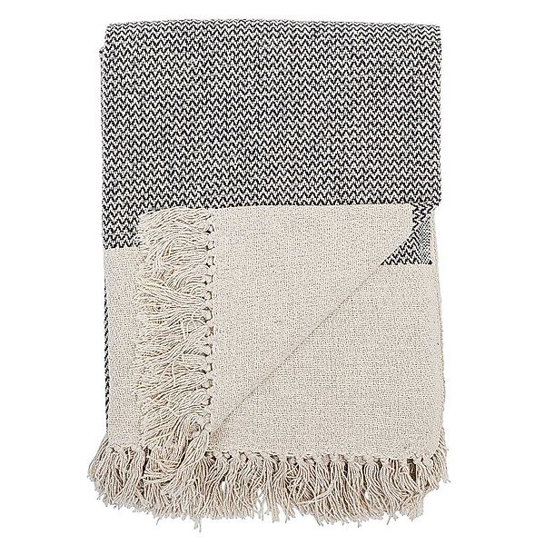 Wohndecke Decke - Grau, Bloomingville, garngefärbt, günstig online kaufen