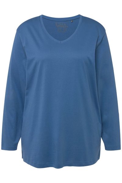 Ulla Popken T-Shirt Shirt V-Ausschnitt Relaxed günstig online kaufen