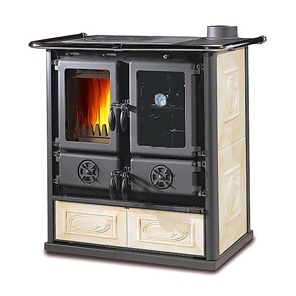 La Nordica Küchenofen Rosetta Keramik Creme 7,9 kW günstig online kaufen