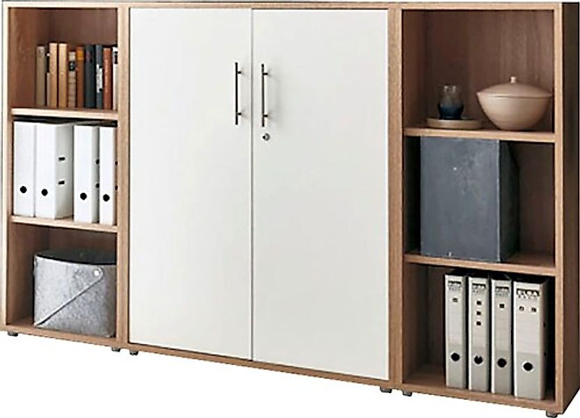 BMG Möbel Büromöbel-Set "TABOR 2 niedrig", (Set, 2 tlg.) günstig online kaufen