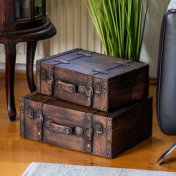 HMF Aufbewahrungsbox Handgefertigter Vintage Koffer aus günstig online kaufen