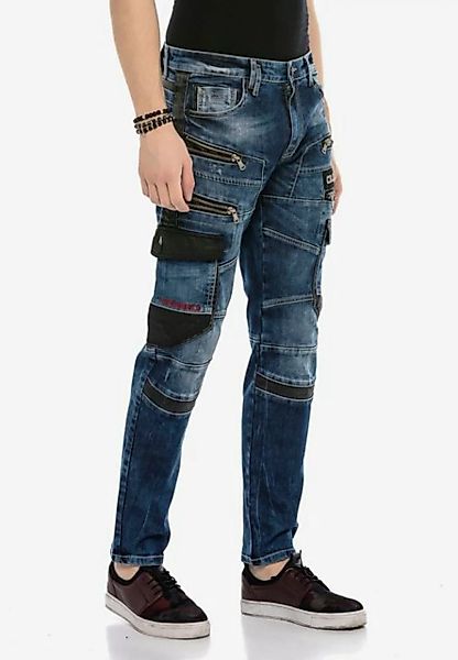 Cipo & Baxx Bequeme Jeans mit auffälligen Applikationen günstig online kaufen
