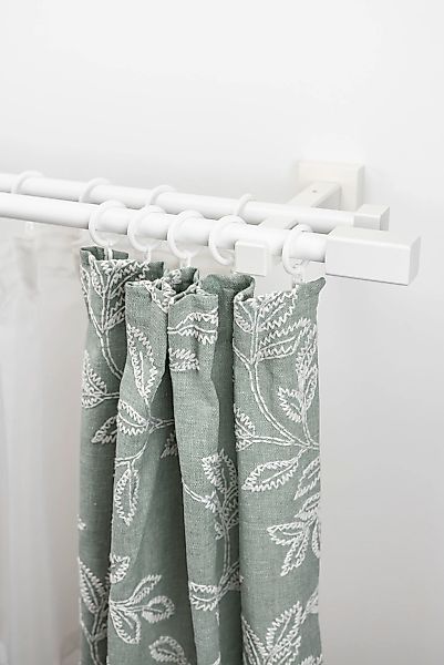 GARESA Gardinenstange "CUBUS" Ø 20 mm 2 läufig-läufig Wunschmaßlänge;Träger günstig online kaufen