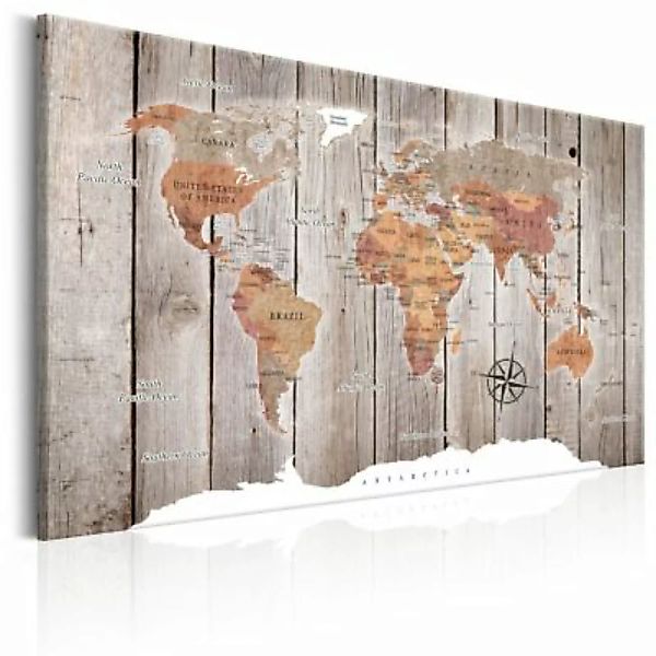 artgeist Wandbild World Map: Wooden Stories mehrfarbig Gr. 60 x 40 günstig online kaufen