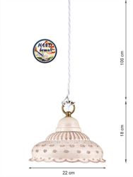 Helios Leuchten Pendelleuchte Küchenlampe Keramik, Keramiklampe, günstig online kaufen