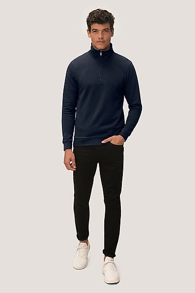 Hakro V-Ausschnitt-Pullover HAKRO Zip-Sweatshirt Premium Nr.451 tinte Gr.XL günstig online kaufen